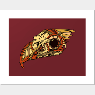 Bronze Hawk-Skull Posters and Art